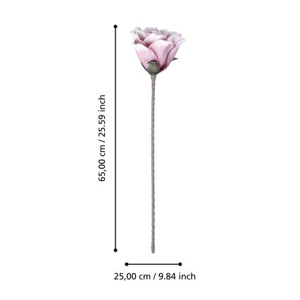 Eglo - Flor artificial 65 cm rosa