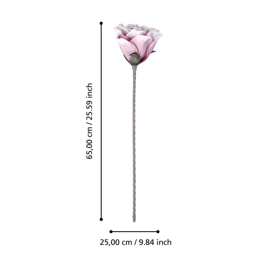 Eglo - Flor artificial 65 cm rosa