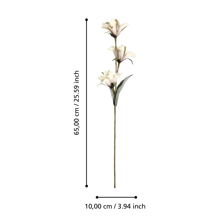 Eglo - Flor artificial 65 cm beige