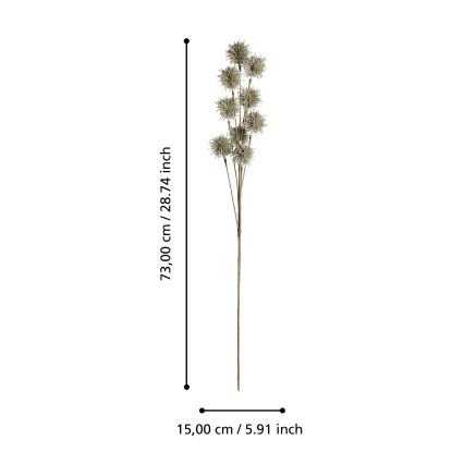 Eglo - Flor artificial 73 cm dorado