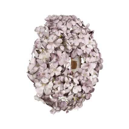 Eglo 428207 - Corona de flores artificiales SOLVANG d. 35 cm violeta