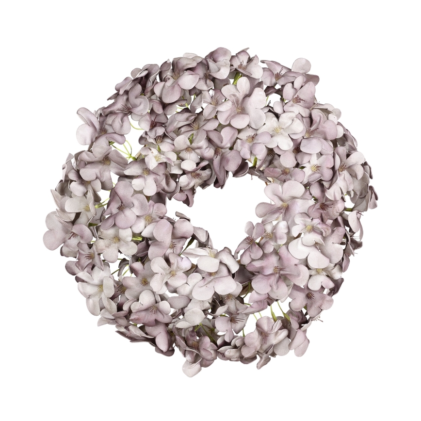 Eglo 428207 - Corona de flores artificiales SOLVANG d. 35 cm violeta