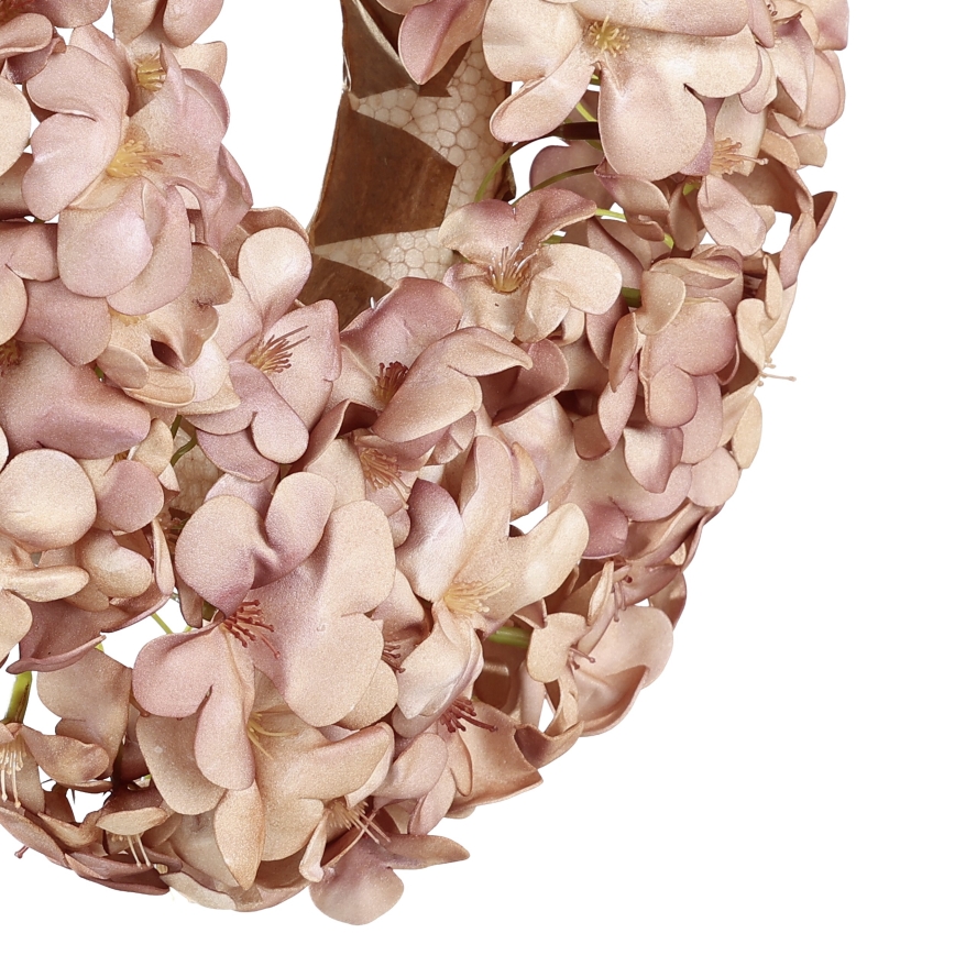 Eglo 428208 - Corona de flores artificiales SOLVANG d. 35 cm rosa
