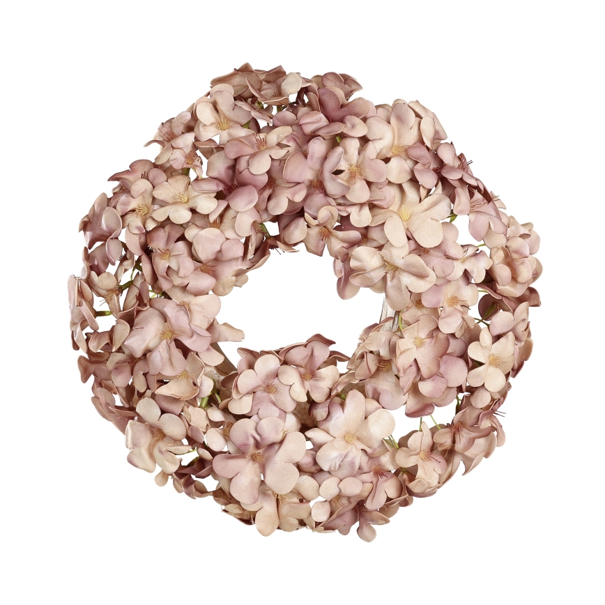 Eglo 428208 - Corona de flores artificiales SOLVANG d. 35 cm rosa