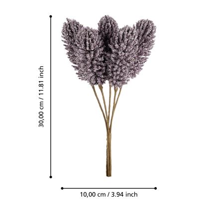 Eglo - Flor artificial 30 cm morada