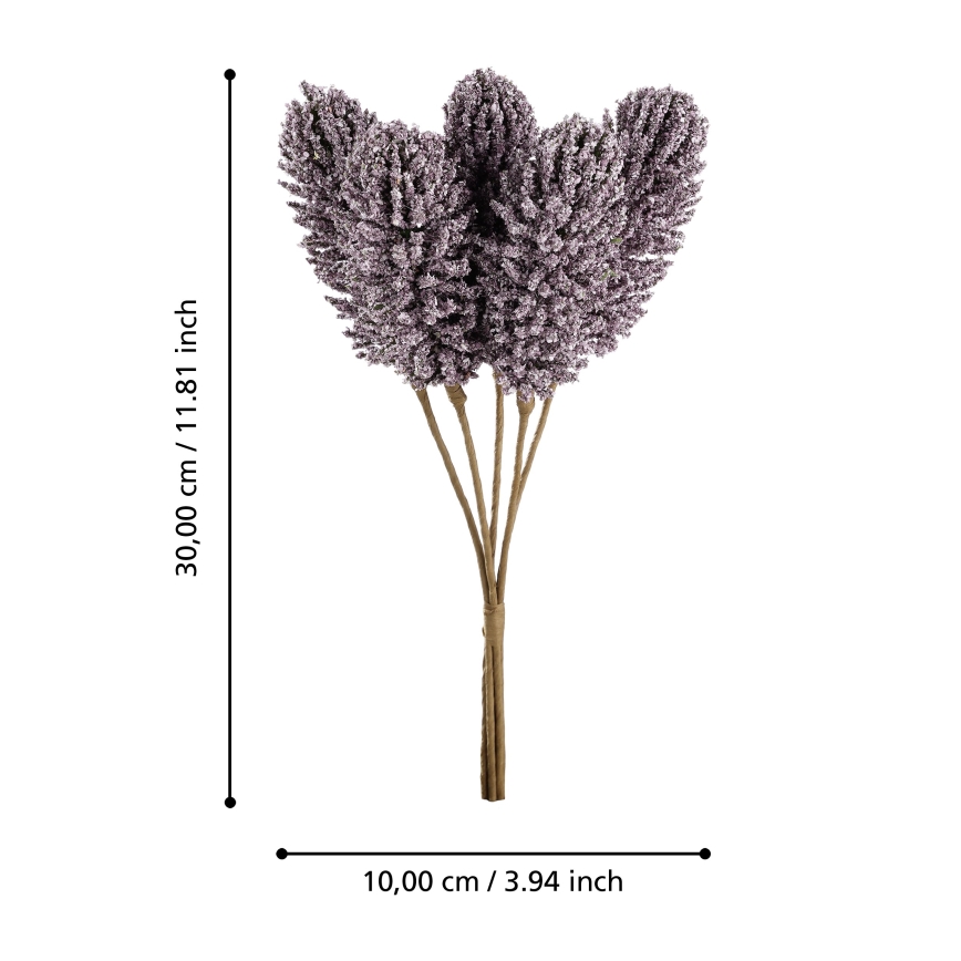 Eglo - Flor artificial 30 cm morada
