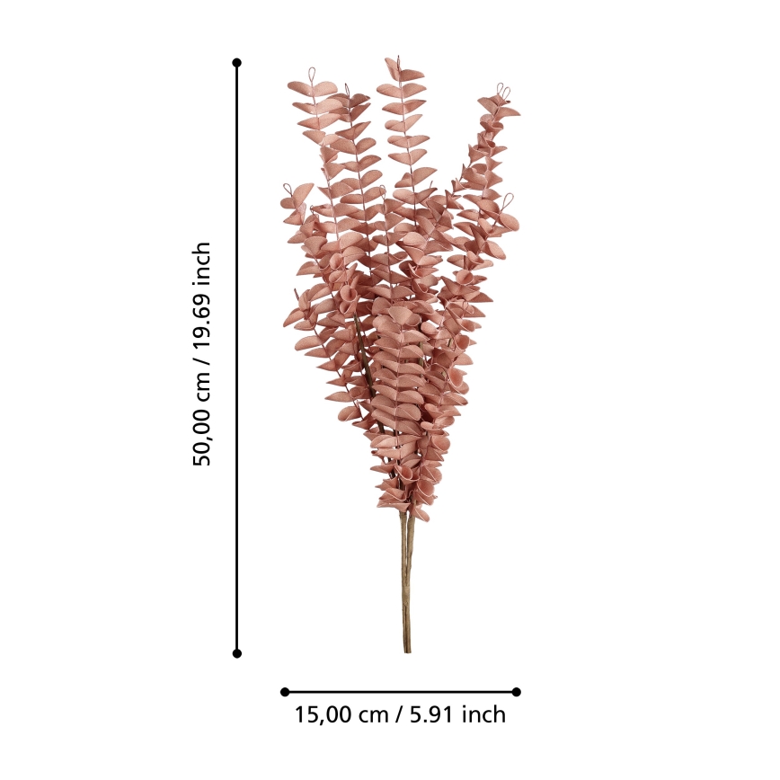 Eglo - Flor artificial 50 cm rojo