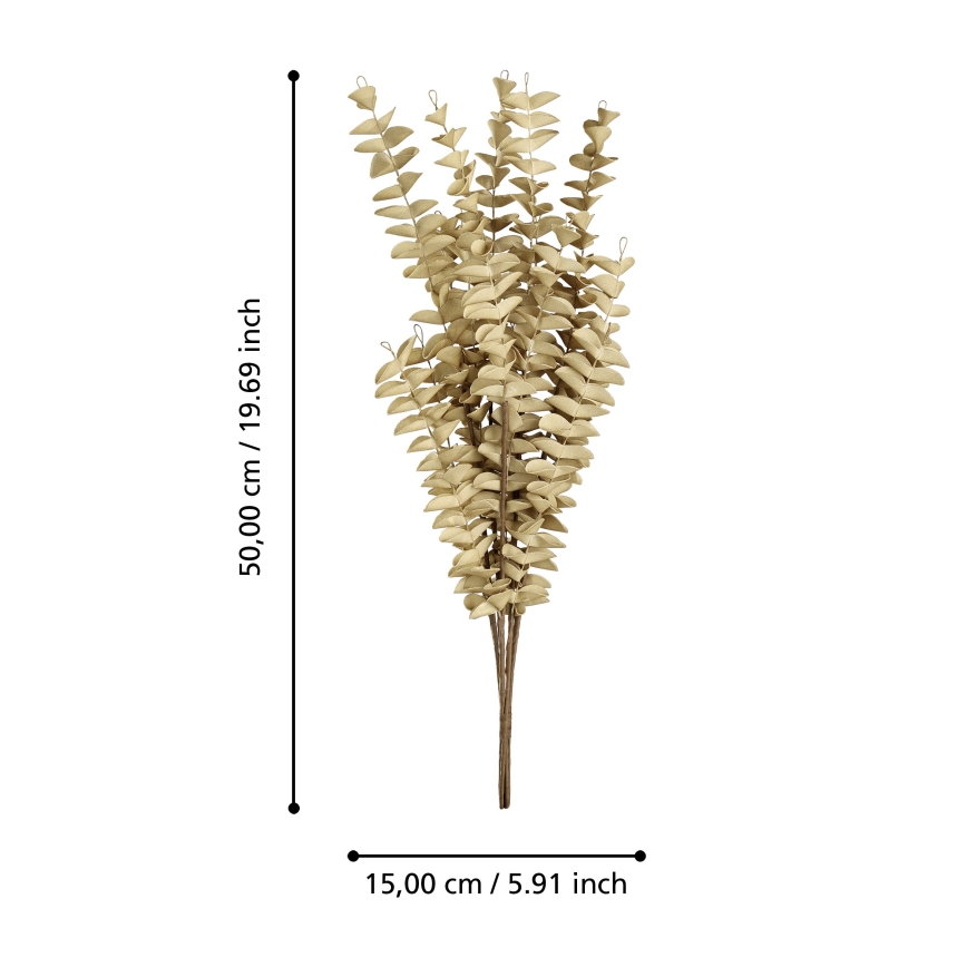Eglo - Flor artificial 50 cm beige