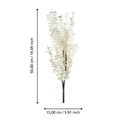 Eglo - Flor artificial 50 cm blanco