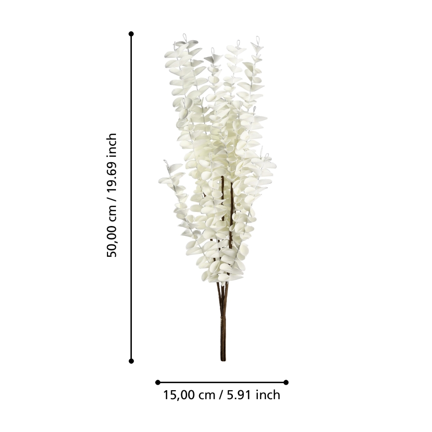 Eglo - Flor artificial 50 cm blanco