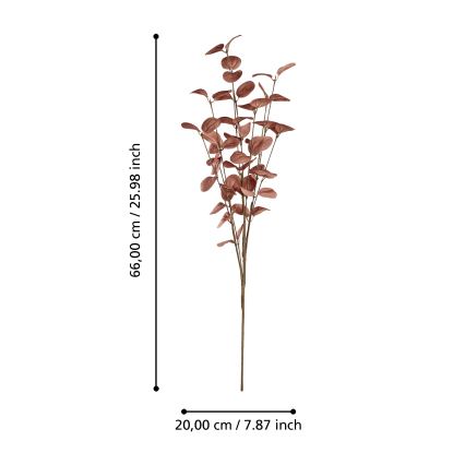 Eglo - Flor artificial 66 cm rojo
