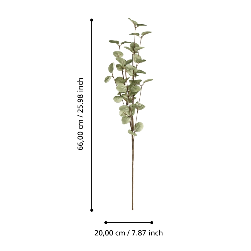 Eglo - Flor artificial 66 cm Verde
