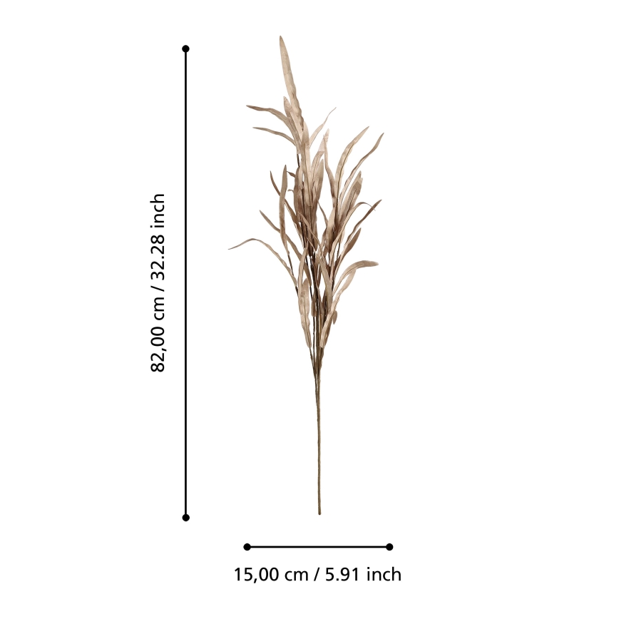 Eglo - Flor artificial 82 cm marrón