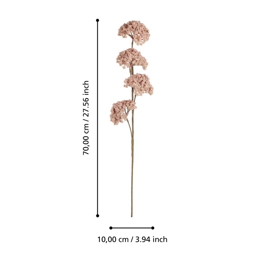 Eglo - Flor artificial 70 cm rosa