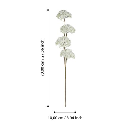 Eglo - Flor artificial 70 cm blanco