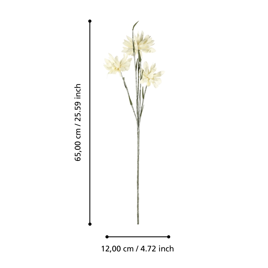 Eglo - Flor artificial 65 cm amarillo