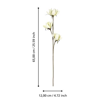 Eglo - Flor artificial 65 cm amarillo