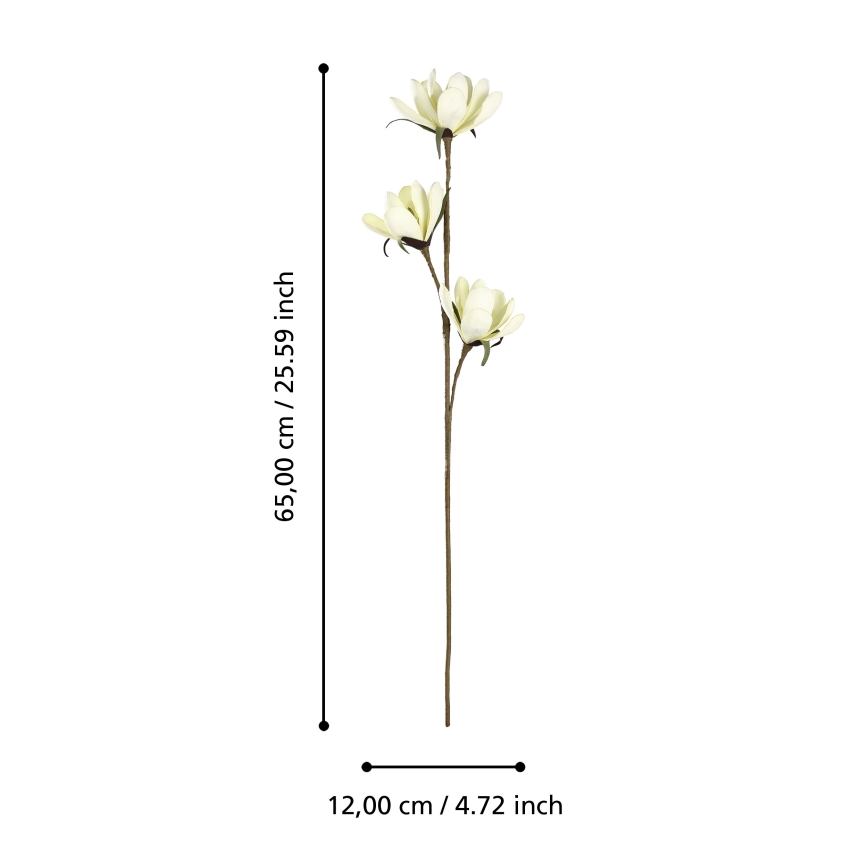 Eglo - Flor artificial 65 cm amarillo