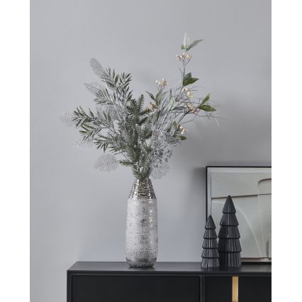 Eglo - Flor artificial 87,5 cm plata
