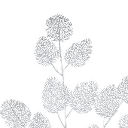 Eglo - Flor artificial 87,5 cm plata