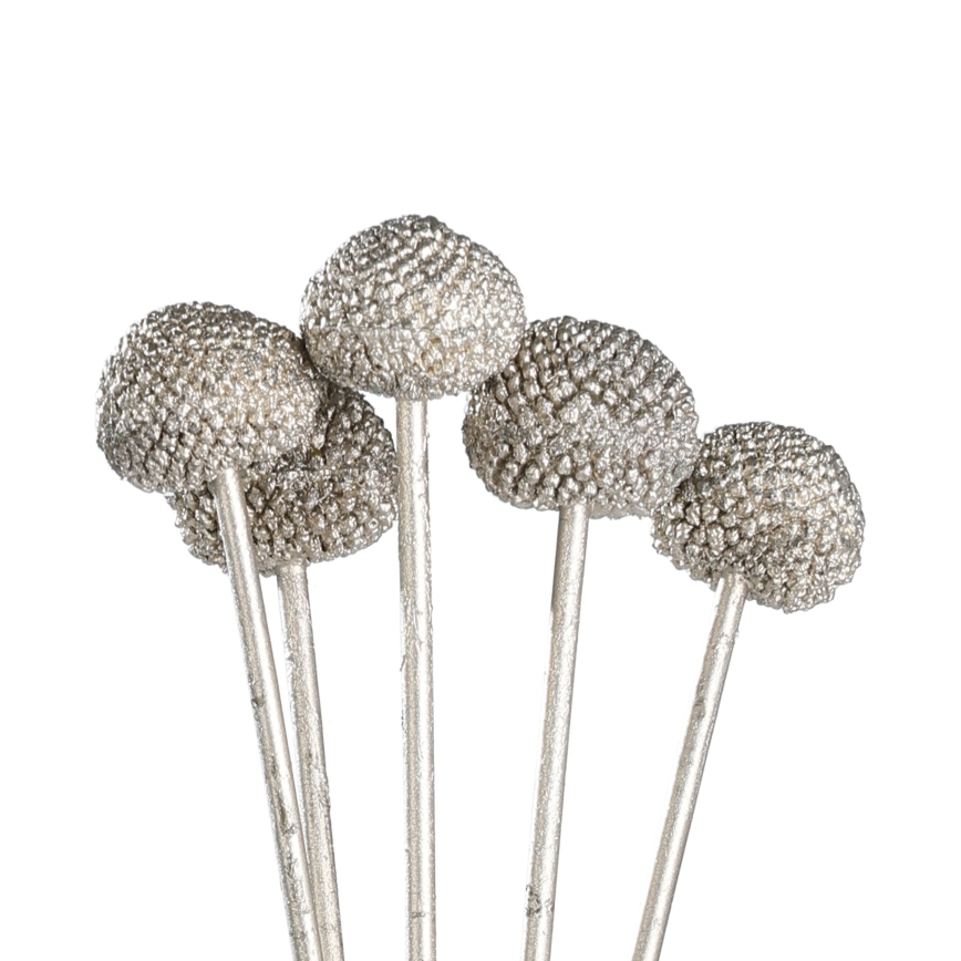 Eglo - Flor artificial 58,5 cm plata