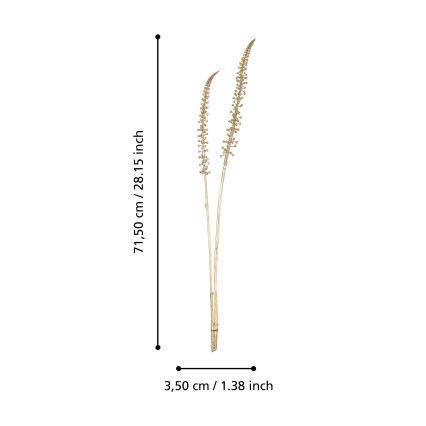 Eglo - Flor artificial 71,5 cm dorado