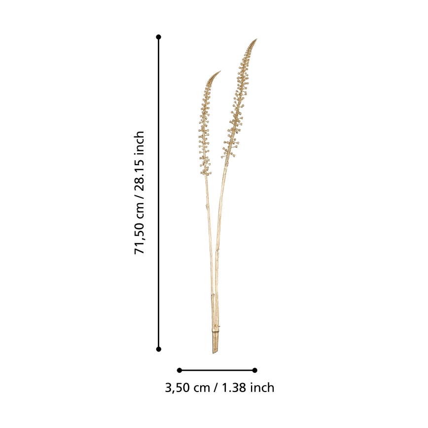 Eglo - Flor artificial 71,5 cm dorado