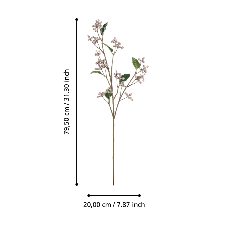 Eglo - Flor artificial 79,5 cm rosa