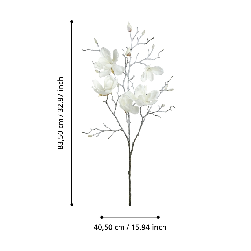 Eglo - Flor artificial 83,5 cm blanco