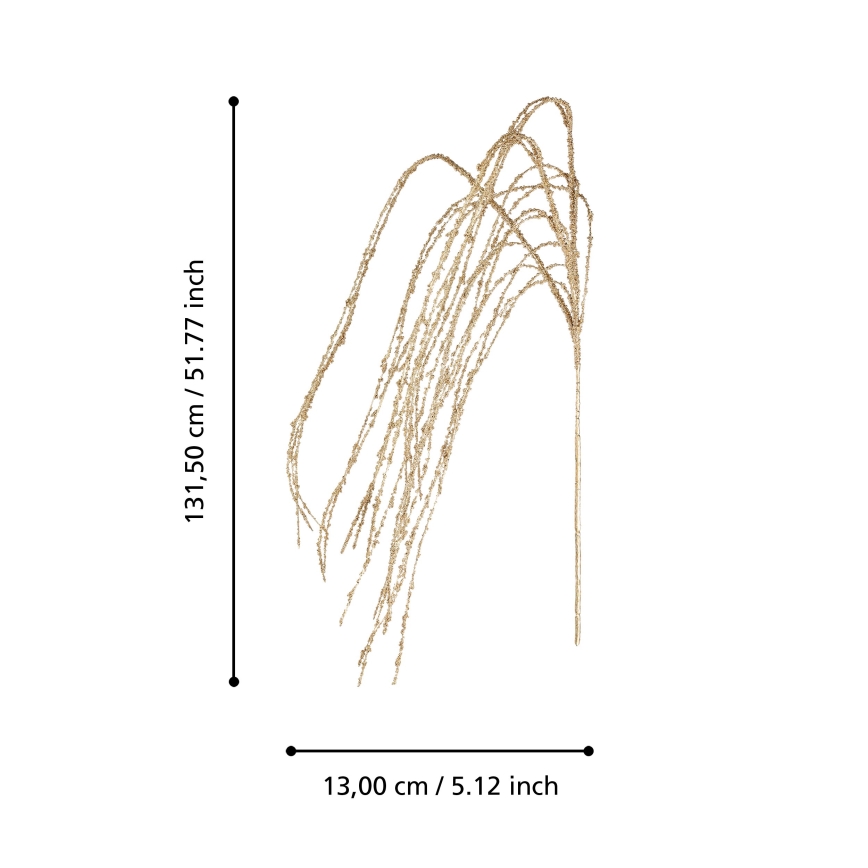 Eglo - Flor artificial 131,5 cm dorado