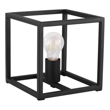 Eglo 43034 - Lámpara de mesa ELDRICK 1xE27/40W/230V negro