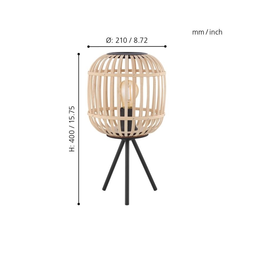 Eglo - Lámpara de mesa 1xE27/28W/230V