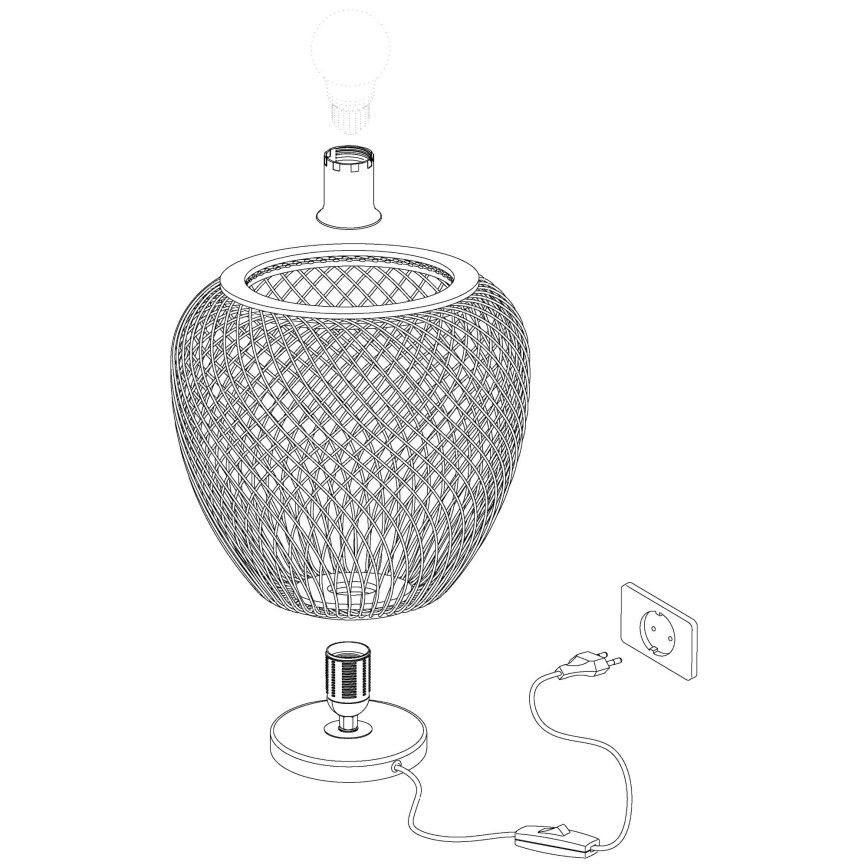 Eglo - Lámpara de mesa 1xE27/40W/230V