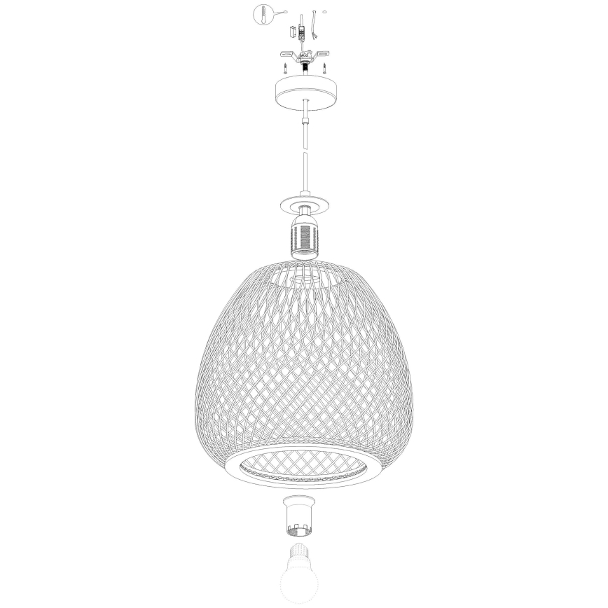 Eglo - Lámpara colgante 1xE27/40W/230V