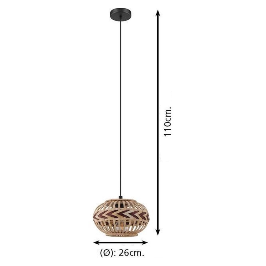 Eglo - Lámpara colgante 1xE27/40W/230V