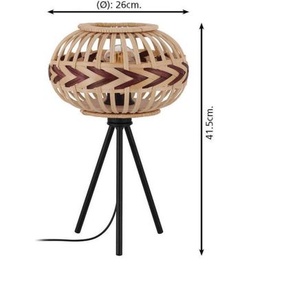 Eglo - Lámpara de mesa 1xE27/40W/230V