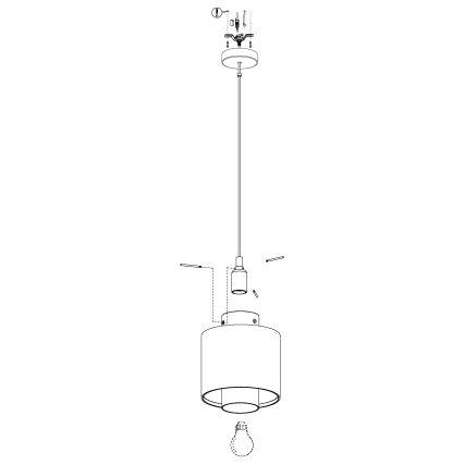 Eglo - Lámpara colgante 1xE27/40W/230V