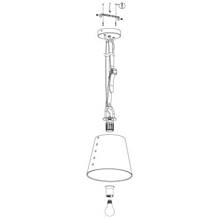 Eglo - Lámpara colgante 1xE27/60W/230V