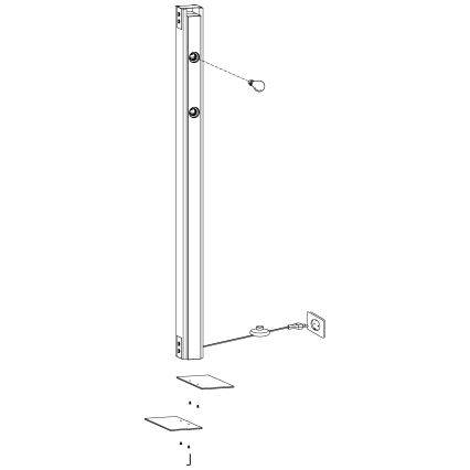 Eglo - Lámpara de pie 4xE27/60W/230V