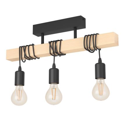 Eglo - Lámpara de techo TOWNSHEND 3xE27/60W/230V