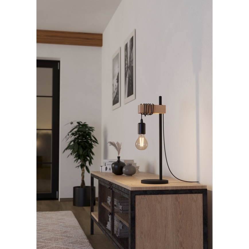 Eglo - Lámpara de mesa TOWNSHEND 1xE27/10W/230V
