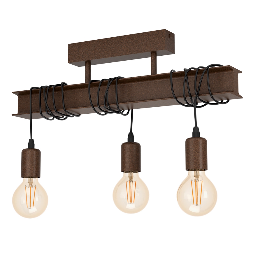 Eglo - Lámpara de suspensión TOWNSHEND 3xE27/60W/230V