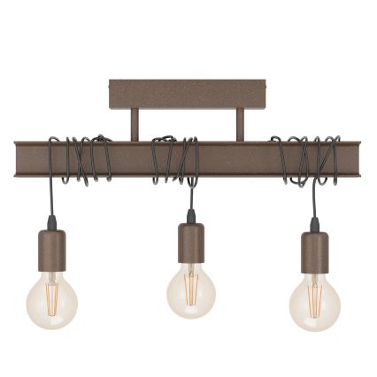 Eglo - Lámpara de suspensión TOWNSHEND 3xE27/60W/230V