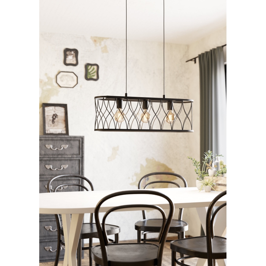 Eglo - Lámpara colgante 3xE27/40W/230V