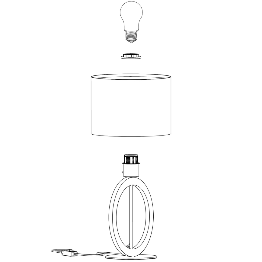 Eglo - Lámpara de mesa 1xE27/40W/230V