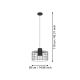Eglo - Lámpara colgante 1xE27/40W/230V diá. 38 cm negro