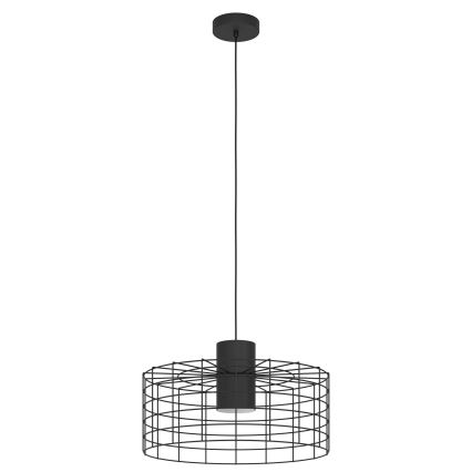 Eglo - Lámpara colgante 1xE27/40W/230V diá. 48 cm negro