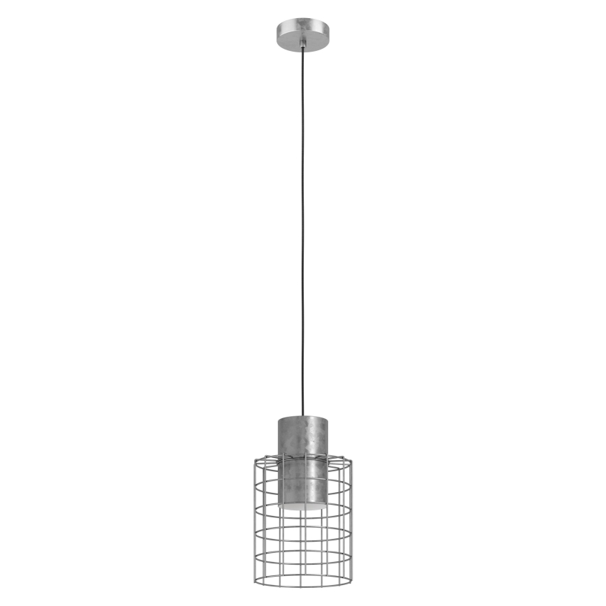 Eglo - Lámpara colgante 1xE27/40W/230V diá. 20 cm plata