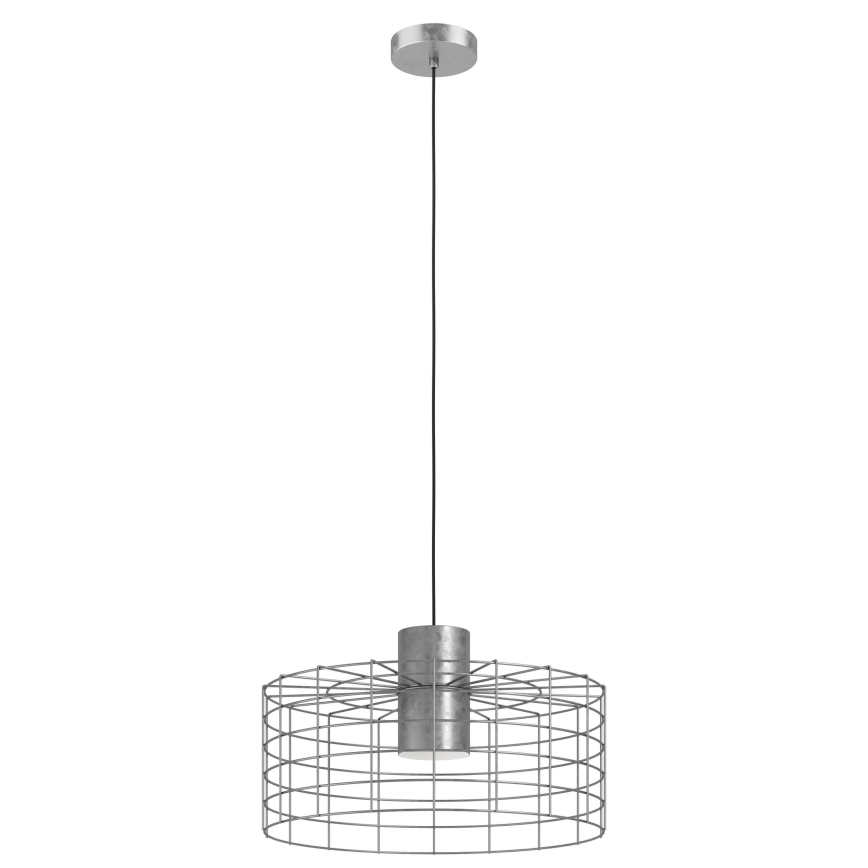 Eglo - Lámpara colgante 1xE27/40W/230V d. 48 cm plata