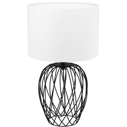 Eglo - Lámpara de mesa 1xE27/40W/230V blanco